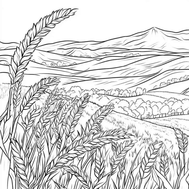 plantacao de trigo para colorir 17 plantacao de trigo para colorir 17