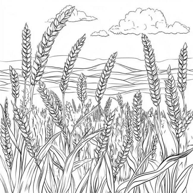 plantacao de trigo para colorir 27 plantacao de trigo para colorir 27