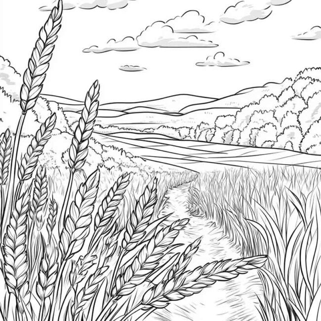 plantacao de trigo para colorir 26 plantacao de trigo para colorir 26
