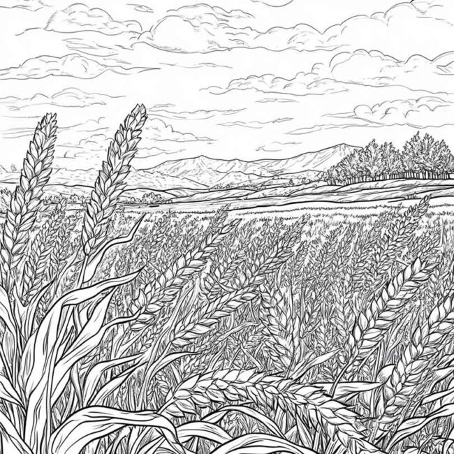 plantacao de trigo para colorir 42 plantacao de trigo para colorir 42