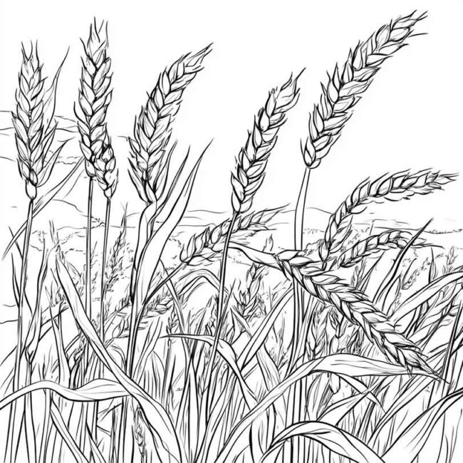 plantacao de trigo para colorir 18 plantacao de trigo para colorir 18