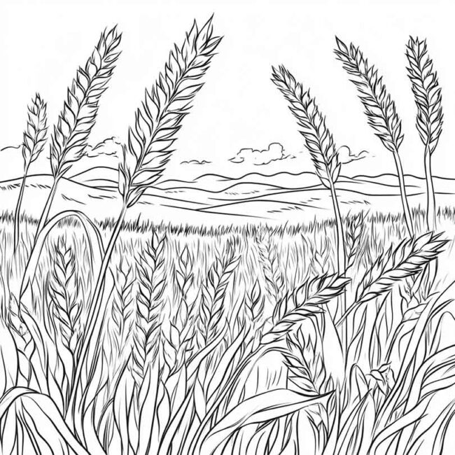 plantacao de trigo para colorir 20 plantacao de trigo para colorir 20