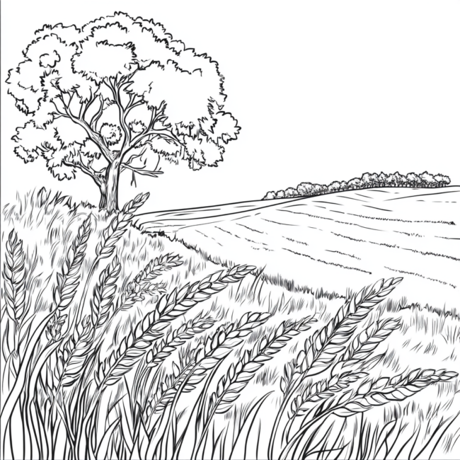 plantacao de trigo para colorir 43 plantacao de trigo para colorir 43