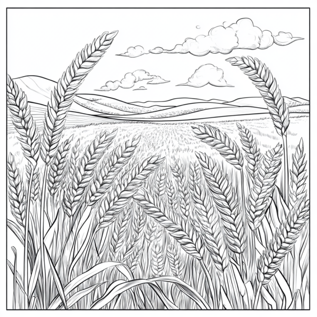 plantacao de trigo para colorir 52 plantacao de trigo para colorir 52