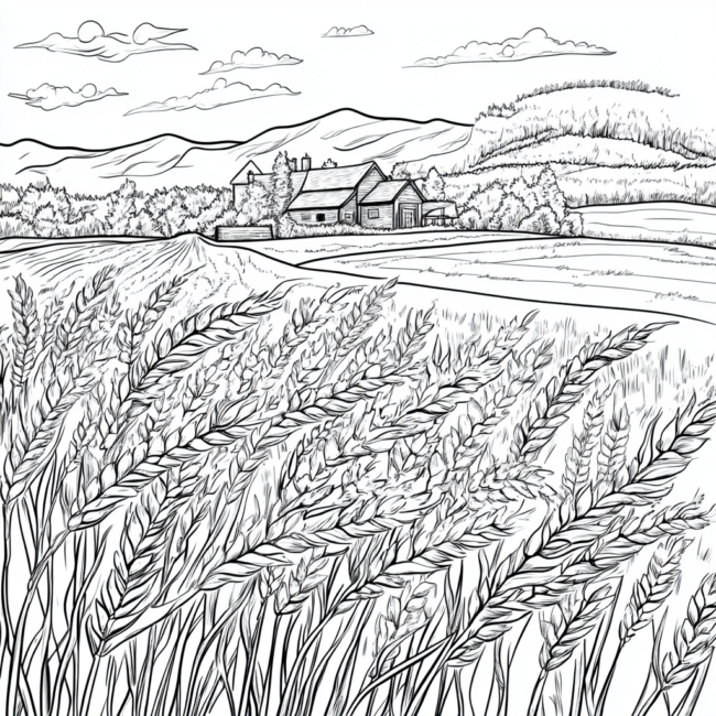 plantacao de trigo para colorir 49 plantacao de trigo para colorir 49