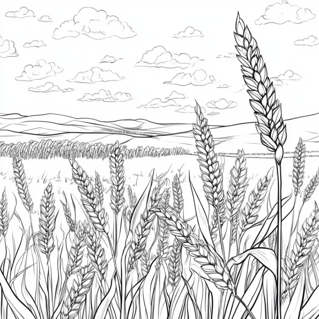 plantacao de trigo para colorir 19 plantacao de trigo para colorir 19