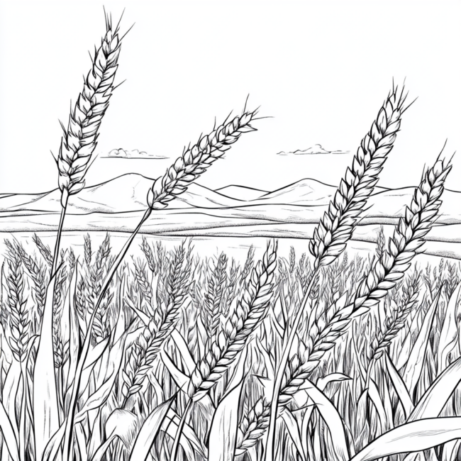 plantacao de trigo para colorir 24 plantacao de trigo para colorir 24