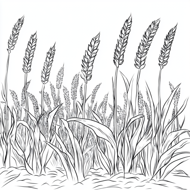 plantacao de trigo para colorir 5 plantacao de trigo para colorir 5