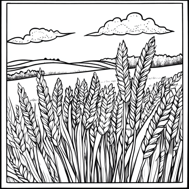 plantacao de trigo para colorir 7 plantacao de trigo para colorir 7