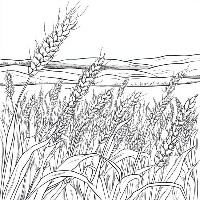 plantacao de trigo para colorir 9 plantacao de trigo para colorir 9