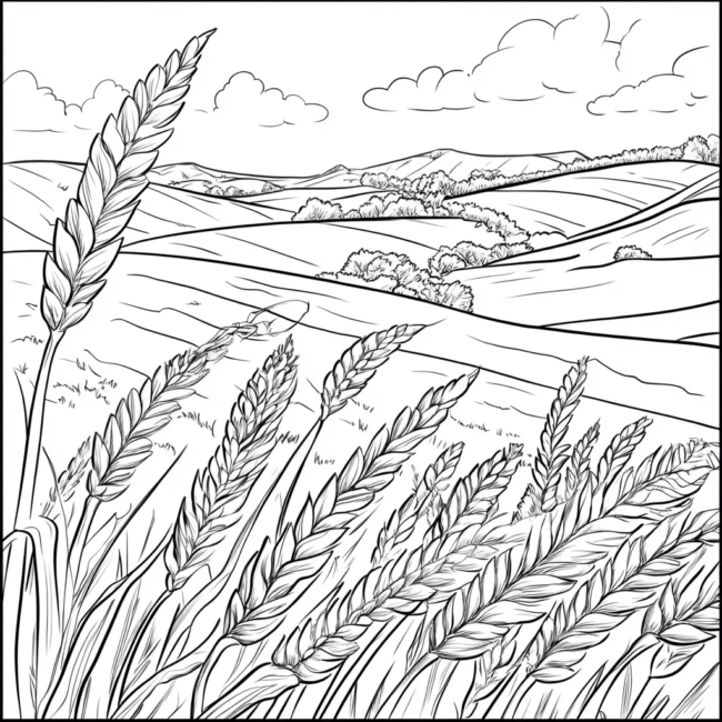 plantacao de trigo para colorir 10 plantacao de trigo para colorir 10