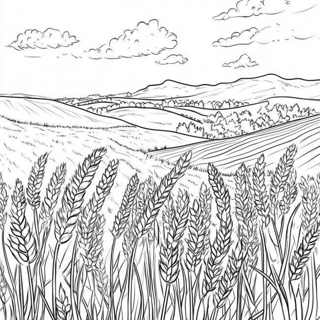 plantacao de trigo para colorir 47 plantacao de trigo para colorir 47