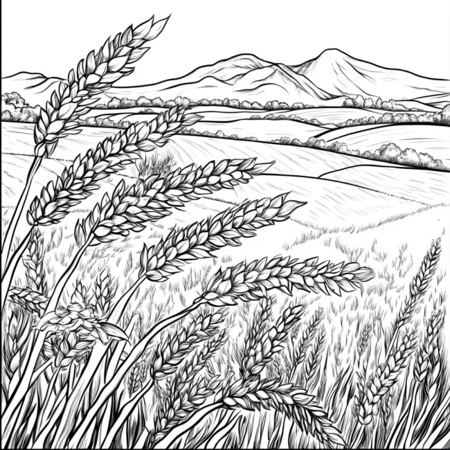 plantacao de trigo para colorir 37 plantacao de trigo para colorir 37