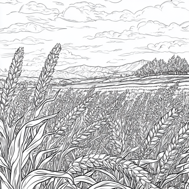 plantacao de trigo para colorir 42 plantacao de trigo para colorir 42