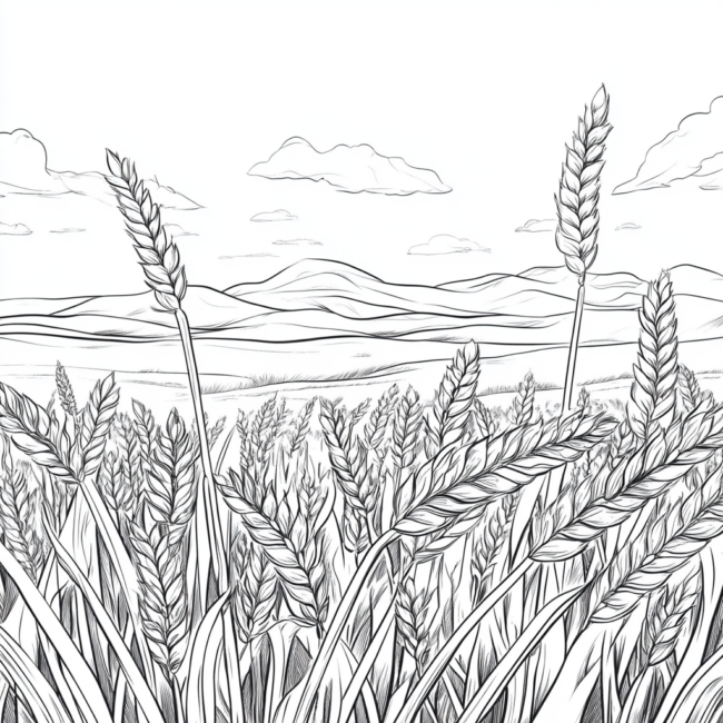 plantacao de trigo para colorir 12 plantacao de trigo para colorir 12