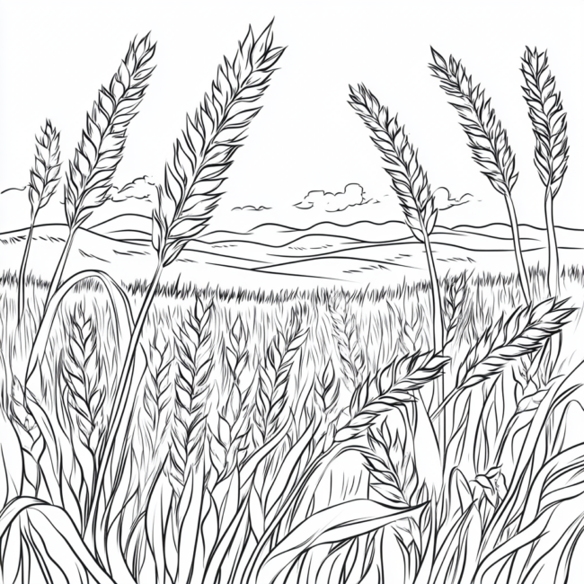 plantacao de trigo para colorir 20 plantacao de trigo para colorir 20
