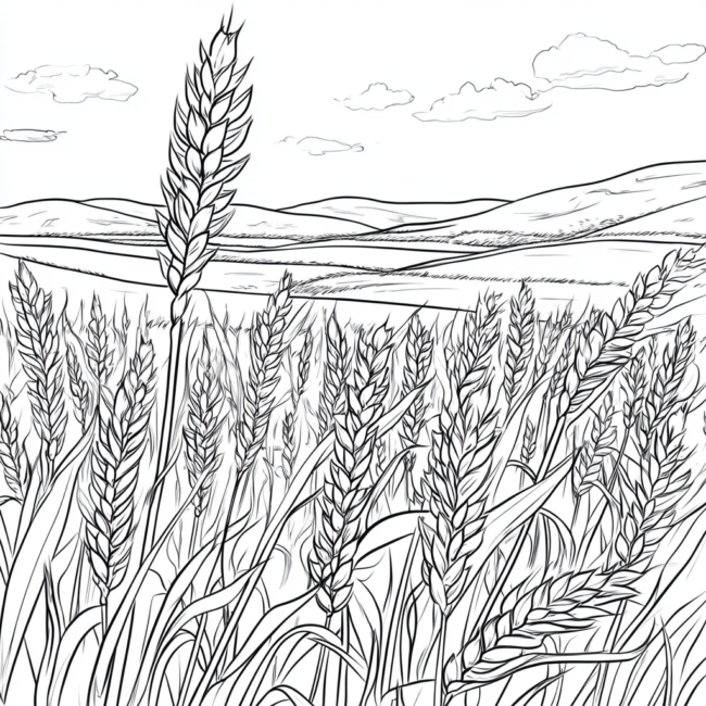 plantacao de trigo para colorir 23 plantacao de trigo para colorir 23