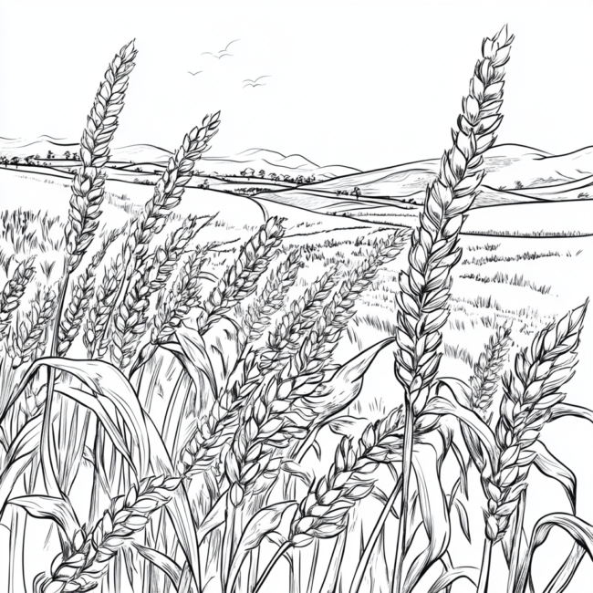 plantacao de trigo para colorir 30 plantacao de trigo para colorir 30