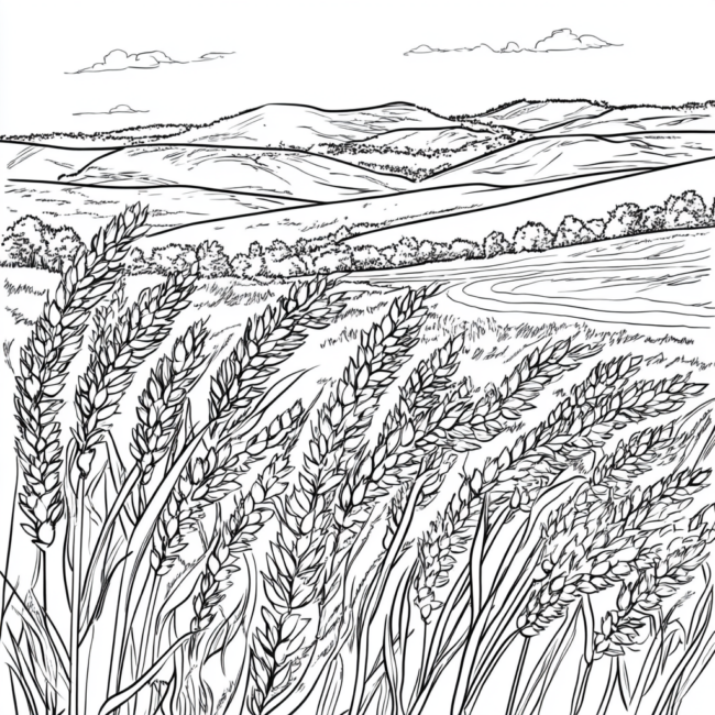 plantacao de trigo para colorir 35