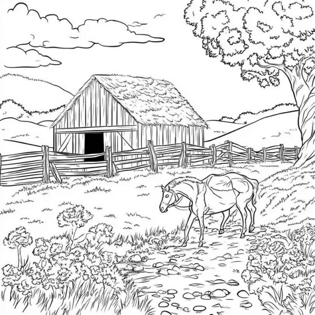 estabulo para colorir 33