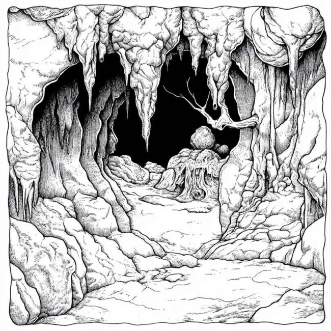 gruta para colorir 50