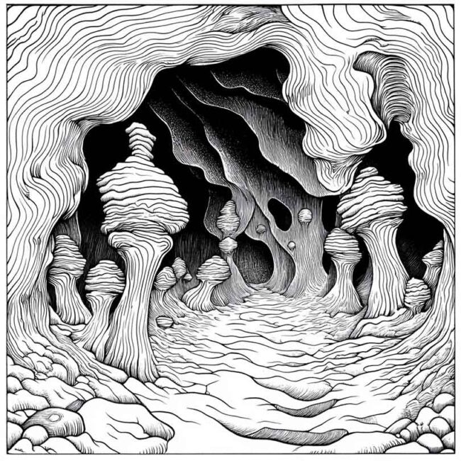 gruta para colorir 39