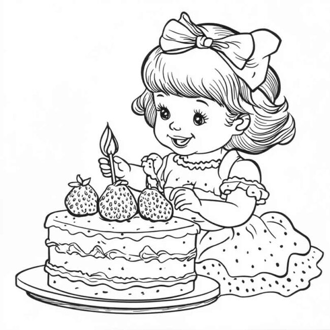 bolo da moanguinho para colorir 8