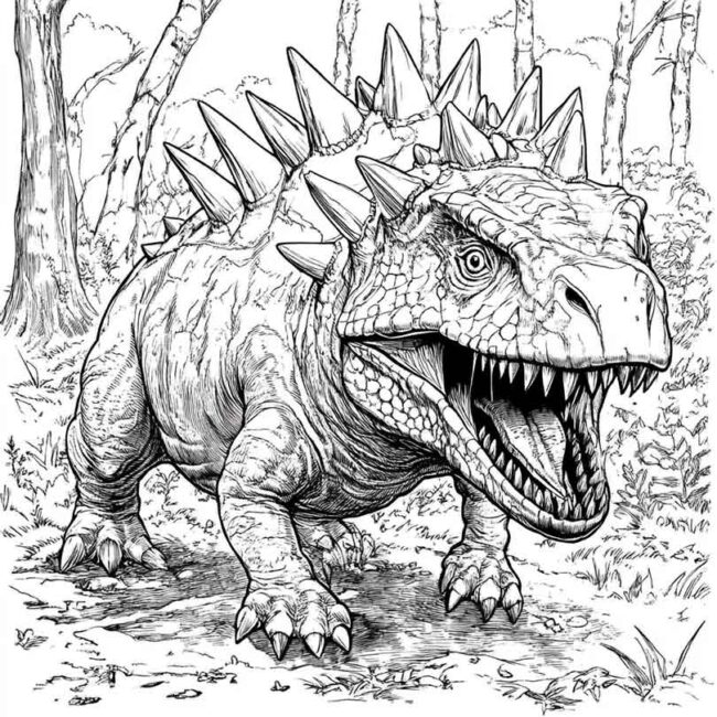 Hipsilofodonte para colorir 19