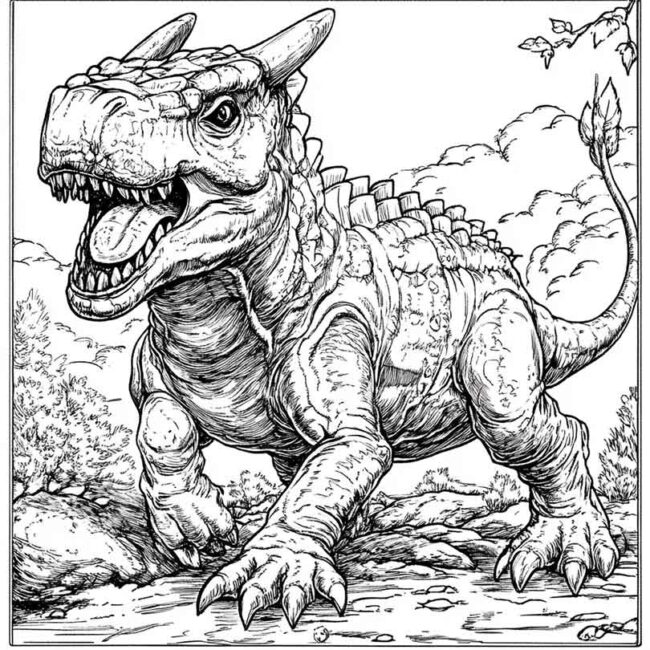 Hipsilofodonte para colorir 24