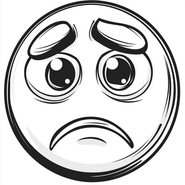 emoji de confuso para colorir 9 emoji de confuso para colorir 9