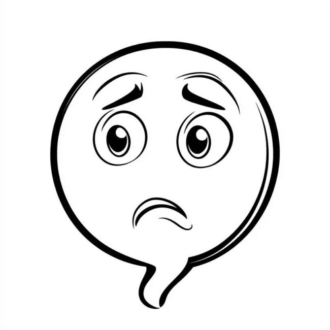emoji de confuso para colorir 33 emoji de confuso para colorir 33