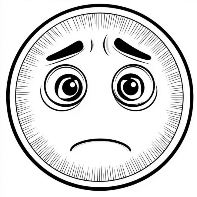 emoji de confuso para colorir 38 emoji de confuso para colorir 38