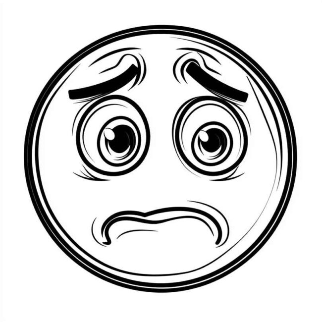 emoji de confuso para colorir 39 emoji de confuso para colorir 39