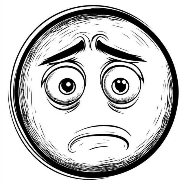 emoji de confuso para colorir 34 emoji de confuso para colorir 34