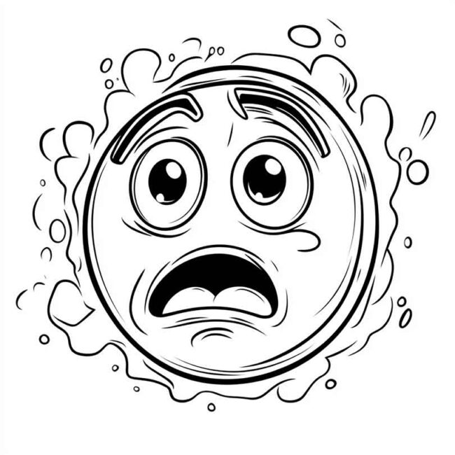 emoji de confuso para colorir 19 emoji de confuso para colorir 19