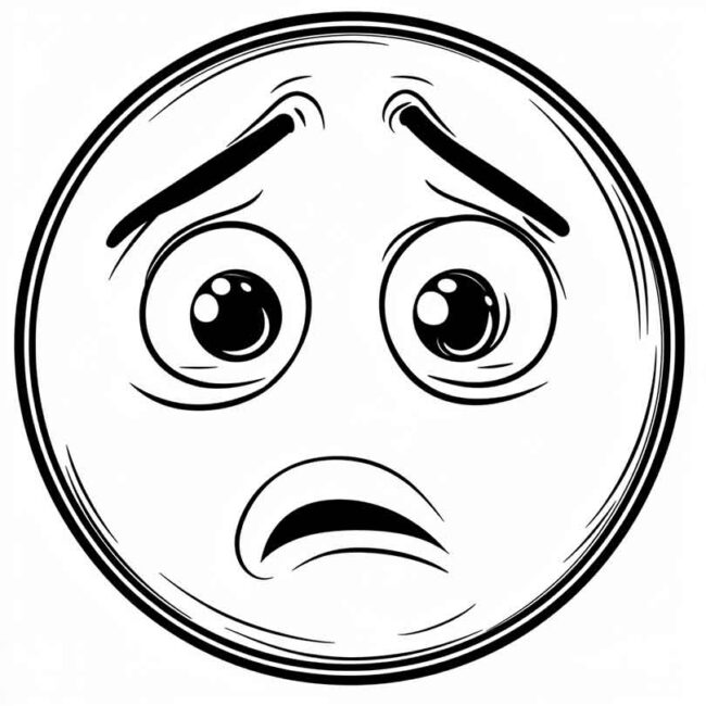 emoji de confuso para colorir 17 emoji de confuso para colorir 17