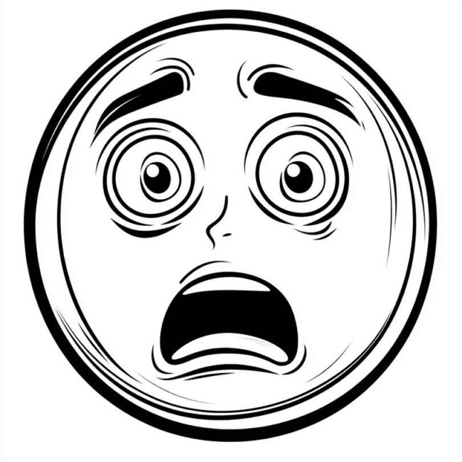 emoji de confuso para colorir 26 emoji de confuso para colorir 26