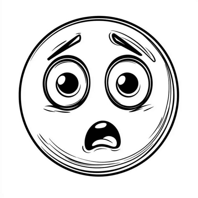 emoji de confuso para colorir 23 emoji de confuso para colorir 23