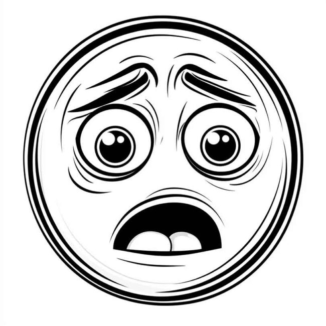 emoji de confuso para colorir 14 emoji de confuso para colorir 14