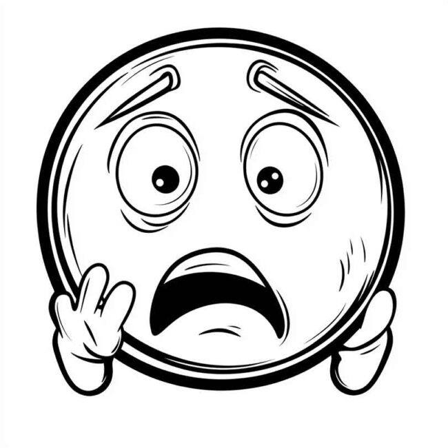 emoji de confuso para colorir 29 emoji de confuso para colorir 29