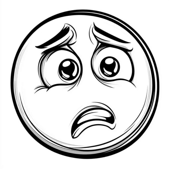 emoji de confuso para colorir 1 emoji de confuso para colorir 1