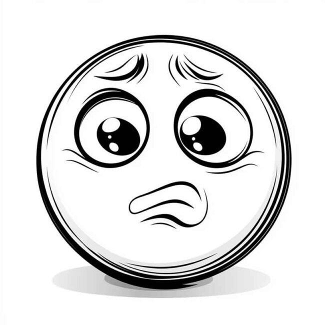 emoji de confuso para colorir 21 emoji de confuso para colorir 21