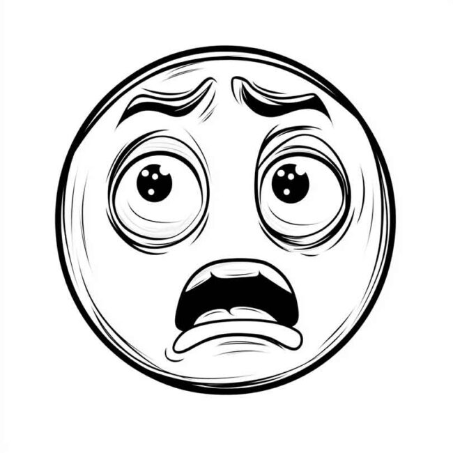 emoji de confuso para colorir 22 emoji de confuso para colorir 22