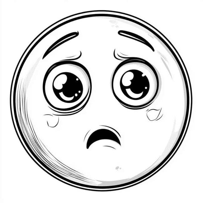 emoji de confuso para colorir 11 emoji de confuso para colorir 11