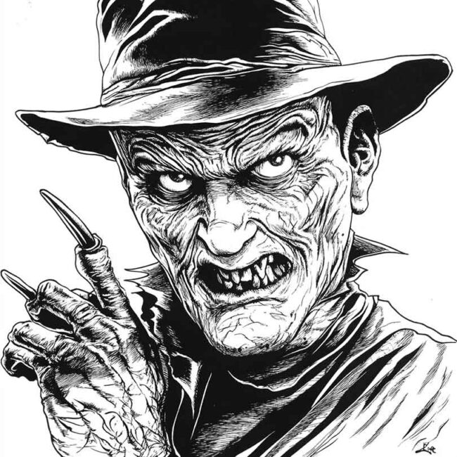 Freddy Krueger para colorir 43 Freddy Krueger para colorir 43
