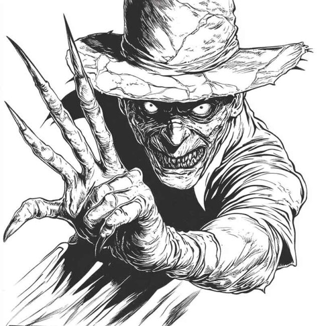 Freddy Krueger para colorir 12 Freddy Krueger para colorir 12