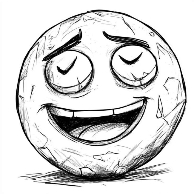 emoji de pedra para colorir 8