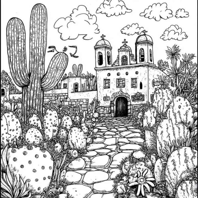 mexico para colorir 7