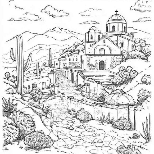 mexico para colorir 46