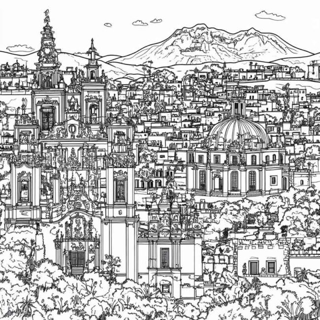mexico para colorir 44